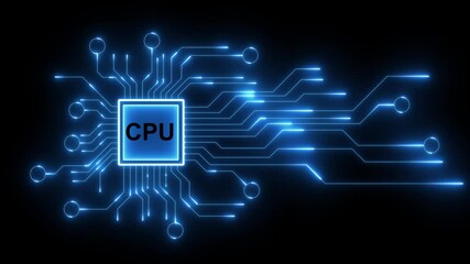 cpu standards quality control assurance warranty business technology concept. Business technology process improvement concept on virtual screen. 4K motion video.