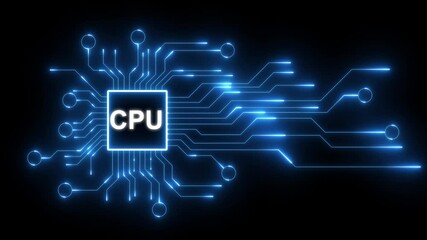 cpu standards quality control assurance warranty business technology concept. Business technology process improvement concept on virtual screen. 4K motion video.
