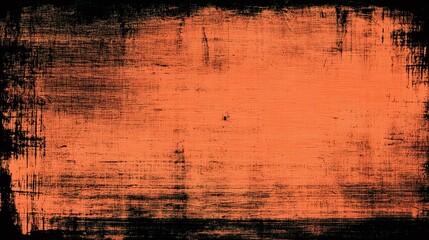 Poster - Abstract background with orange and black textures. A bold blend of color and texture creates a striking visual statement with a rustic feel.