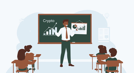 Poster - Explaining Cryptocurrency Investing Concepts To Young Adults In An Educational Setting
