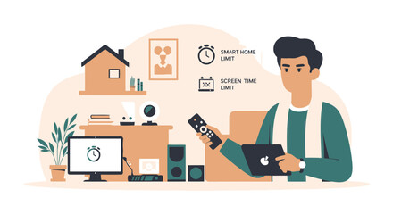 Poster - Managing Smart Home Digital Well Being Time Control And Parental Supervision