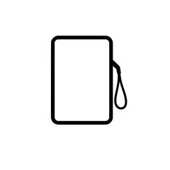 Poster - Minimalist Tablet Icon: A simple, elegant illustration of a tablet device, perfect for conveying modern technology and digital interfaces.