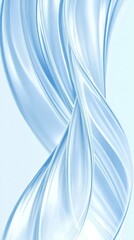 Poster - Elegant curves intertwining, casting fluid shadows and light, embodying graceful wave like movement through minimalist abstract design