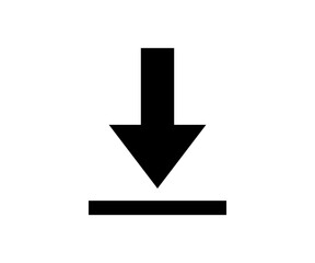 Poster - Download icon, download button. Save file icon, import data storage illustration on transparent background. 