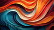 © Evander - dynamic abstract design digital art curved patterns high contrast colors contemporary visual appeal
