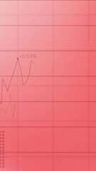 Poster - Animation of statistical data processing over grid network against pink gradient background