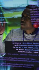Aufkleber - animation of data processing over african american male engineer with laptop working at server room