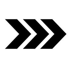 Poster - Bold Black Arrow Trio on Transparent Canvas Showcasing Directional Graphics and Navigation Icons for User Interface Design and Informational Presentations