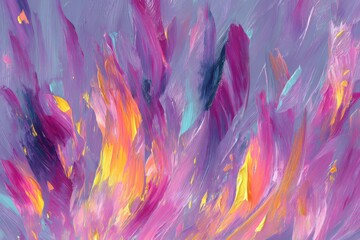 Poster - A dark background serves as the setting for vibrant rainbow-hued rays of light that originate from a single central point
