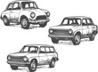 © Sanjida - Retro Vehicles: Hand-Drawn Car Sketches