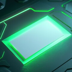 Poster - Empty display screen technology graphic