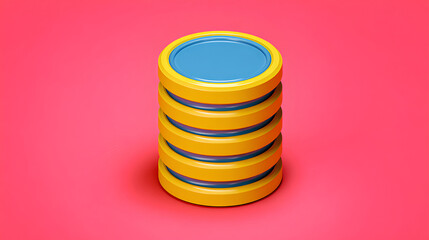 Poster - Database icon Stock Illustration