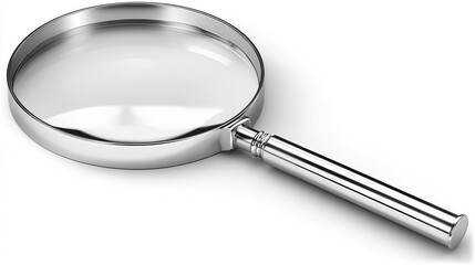 Poster - Magnifying glass on white background Stock Vector