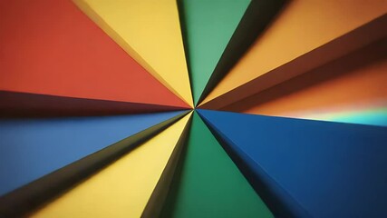 Poster - Color Wheel Burst: A vibrant abstract image showcasing a burst of color, with various shades arranged in a radial pattern, creating a dynamic and eye-catching visual.