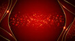 © Aylena - Elegant red and gold abstract background with bokeh effect and decorative lines
