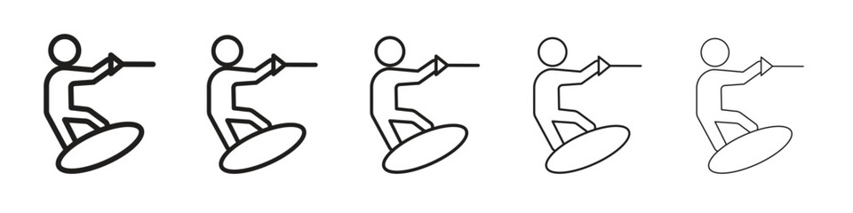 Wall Mural - wakeboarding icon for your web site design, logo, app, ui.