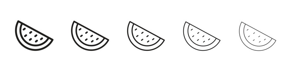 Wall Mural - watermelon slice icon for your web site design, logo, app, ui.