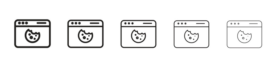 Wall Mural - web cookies icon for your web site design, logo, app, ui.