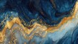 © Boonnam Burart - Abstract gold flow over soft navy background for luxurious corporate designs
