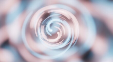 Poster - Soft Swirling Pastel Colors Abstract Background with Gentle Movement