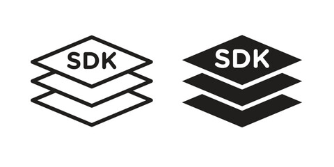 SDK icon. Vector Illustration. Isolated vector Illustration. EPS Illustration.