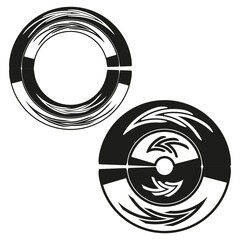 Poster - Circular swirl icon. Dynamic ring pattern. Abstract vortex Vector. Motion loop design.