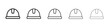 © Raj - Safety helmet icon design symbol collection for graphic design. EPS 10