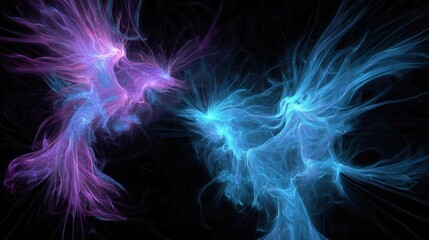 Poster - Abstract design of swirling, vibrant colors.
