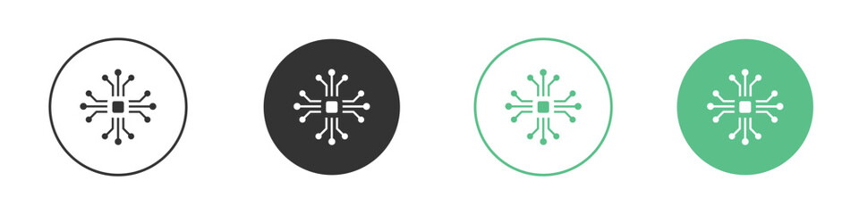 Hub icon symbol illustration doodle set. EPS10