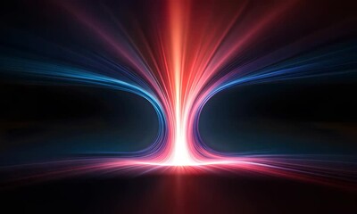 Poster - Spectacular cosmic vortex showcasing vibrant colors and energy in a dark space environment