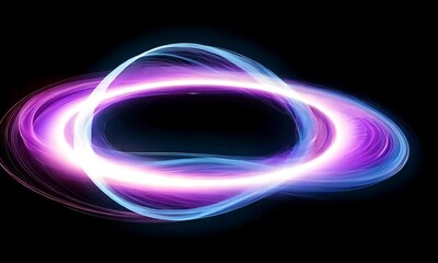 Poster - Vivid swirling light patterns create a mesmerizing cosmic effect in space