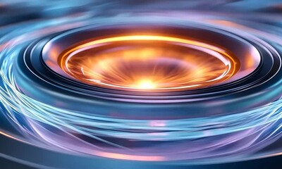 Poster - dynamic energy burst creates mesmerizing visual effects in a digital realm
