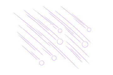Aufkleber - Purple lines and circles form a dynamic diagonal pattern, ideal for adding a modern touch to designs with its transparent background