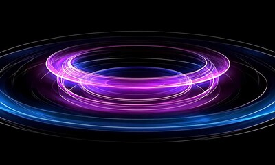 Poster - Vibrant light patterns create mesmerizing display at a nighttime event in the city