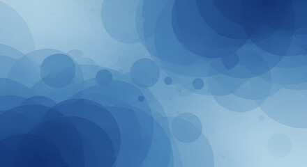 Aufkleber - Abstract blue background with circles of varying sizes and shades for design
