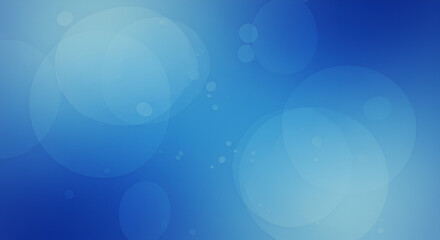 Aufkleber - Abstract light blue background with transparent circles for modern presentations