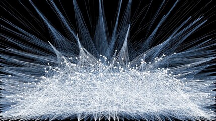 Poster - Complex network structure illustration.