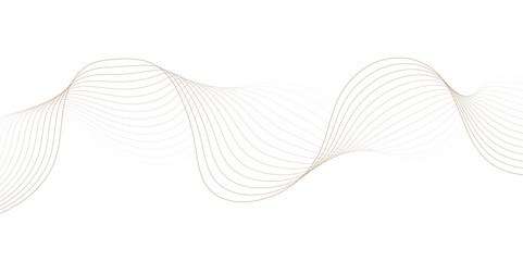 Leinwandbilder - modern striped brown soft line white gray wavey curve line minimal concept creativity elegant graphic design use for banner, wallpaper, poster, web vector illustration.