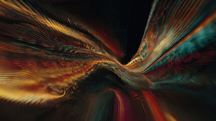Poster - Abstract digital art with dynamic lines and colors.