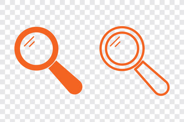 Poster - Search icon set. Magnifying sign ,loupe icon also in line style isolated on white background. Vector illustration