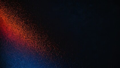 Poster - Orangeblue waves on a dark background
3