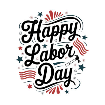 Patriotic Labor Day USA T-Shirt Typography – Unique Graphic Design
