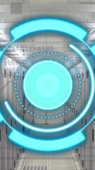 Aufkleber - Animation of scope scanning and data processing over computer servers