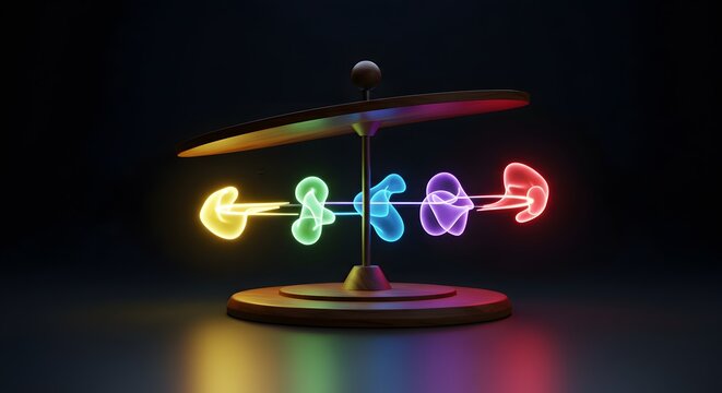 Colorful Kinetic Sculpture