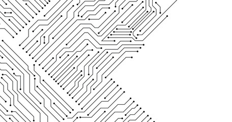 Poster - Abstract background with High-tech technology texture circuit board texture. Electronic motherboard illustration.  Design in the concept of electronic circuit boards. Vector illustration.