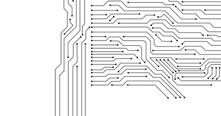 Poster - Abstract background with High-tech technology texture circuit board texture. Electronic motherboard illustration. Vector illustration.