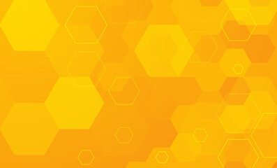 Poster - Abstract Hexagon Honeycomb Pattern Vector Background Design