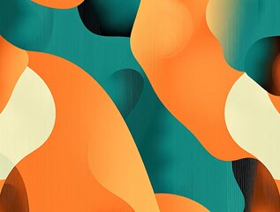Poster - Abstract background with geometric shapes and vibrant color palette