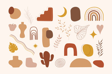 Poster - Abstract Boho Design Collection in Earthy Tones