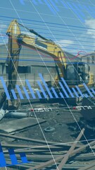 Poster - Animation of financial data processing over grid and landfill site